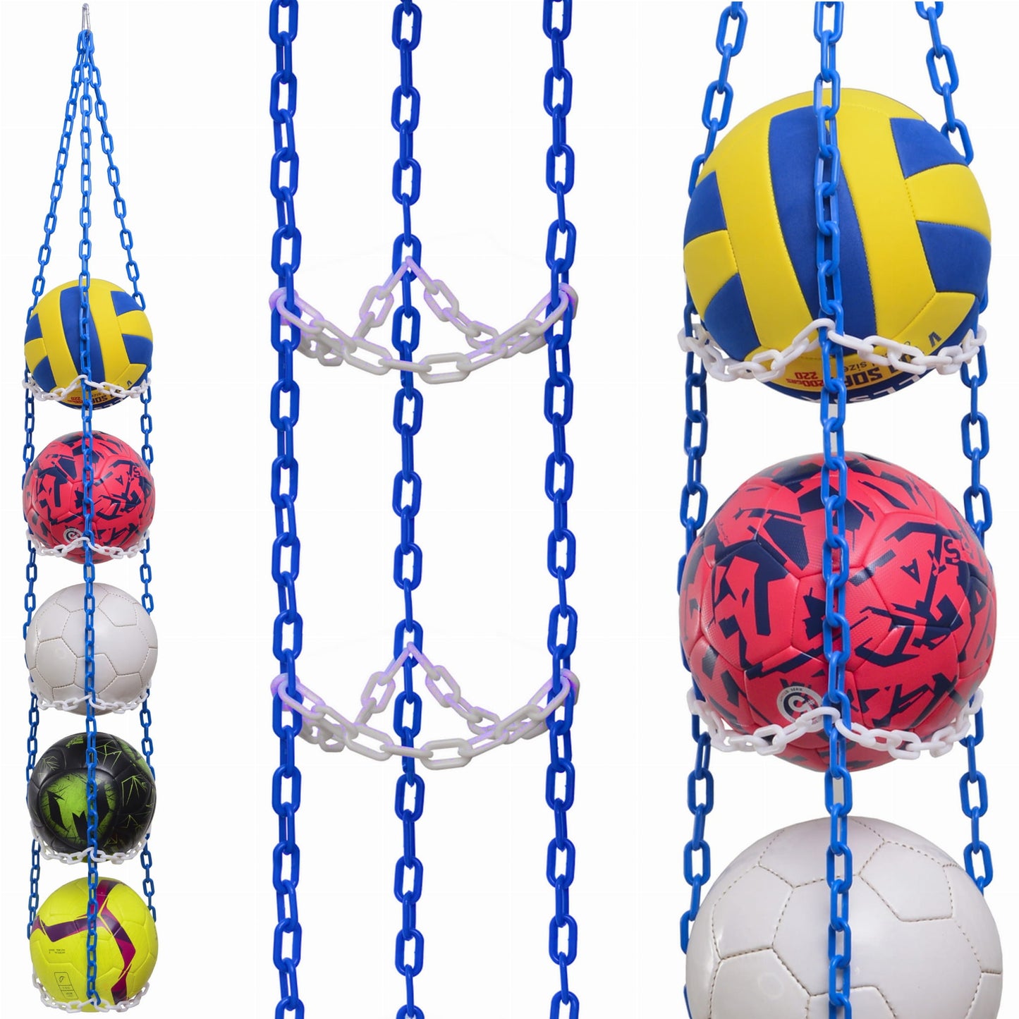 Ball hanger - BLUE/WHITE