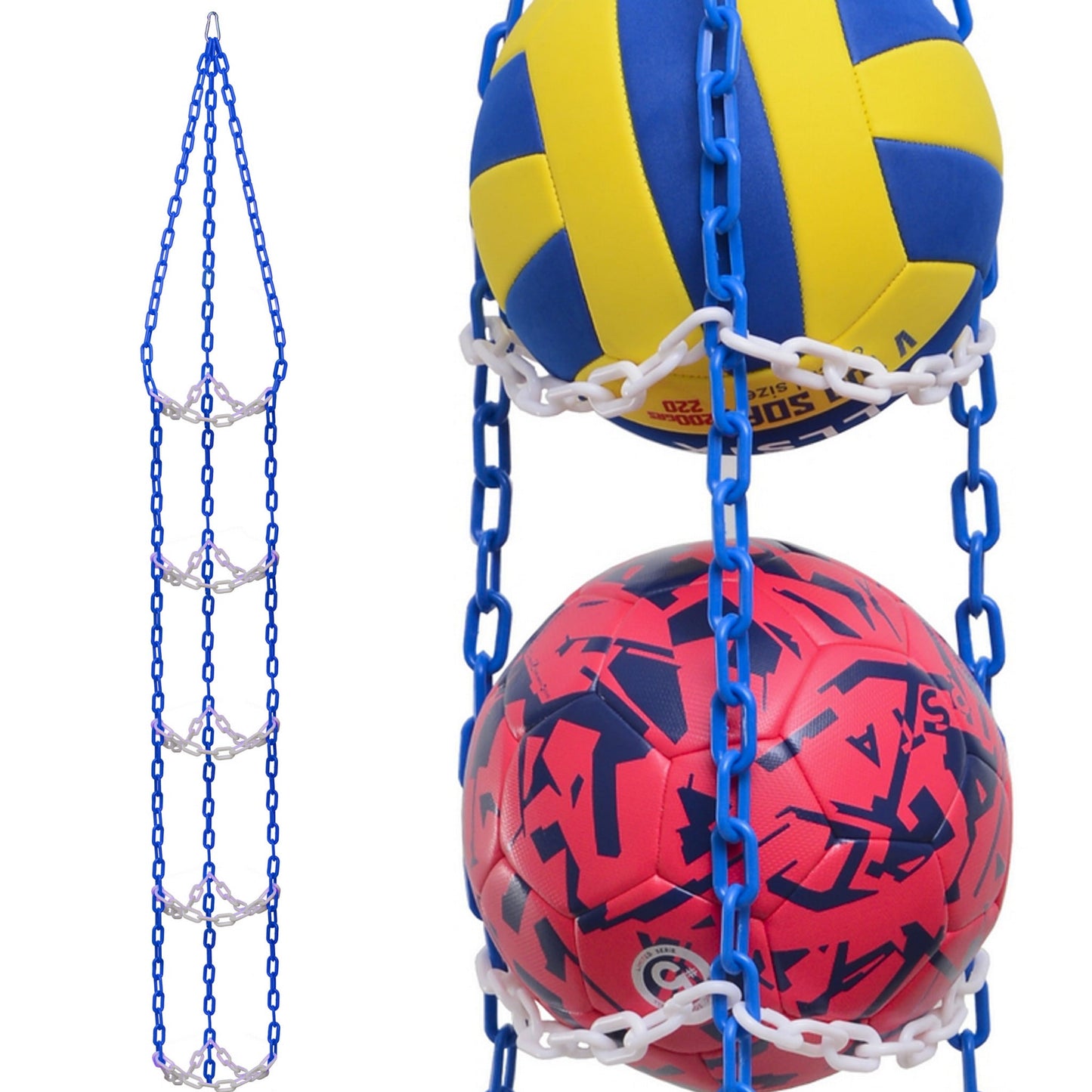 Ball hanger - BLUE/WHITE