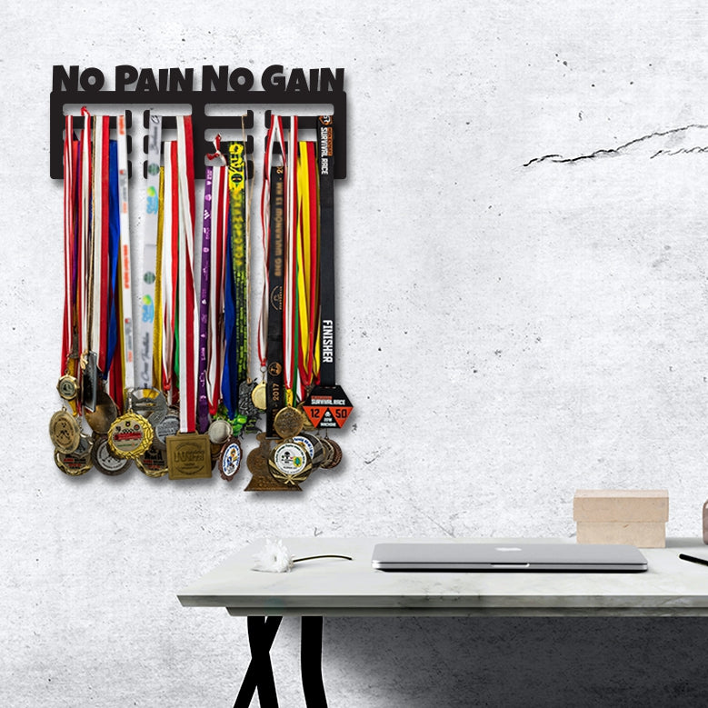 Medal holder - No Pain No Gain motif