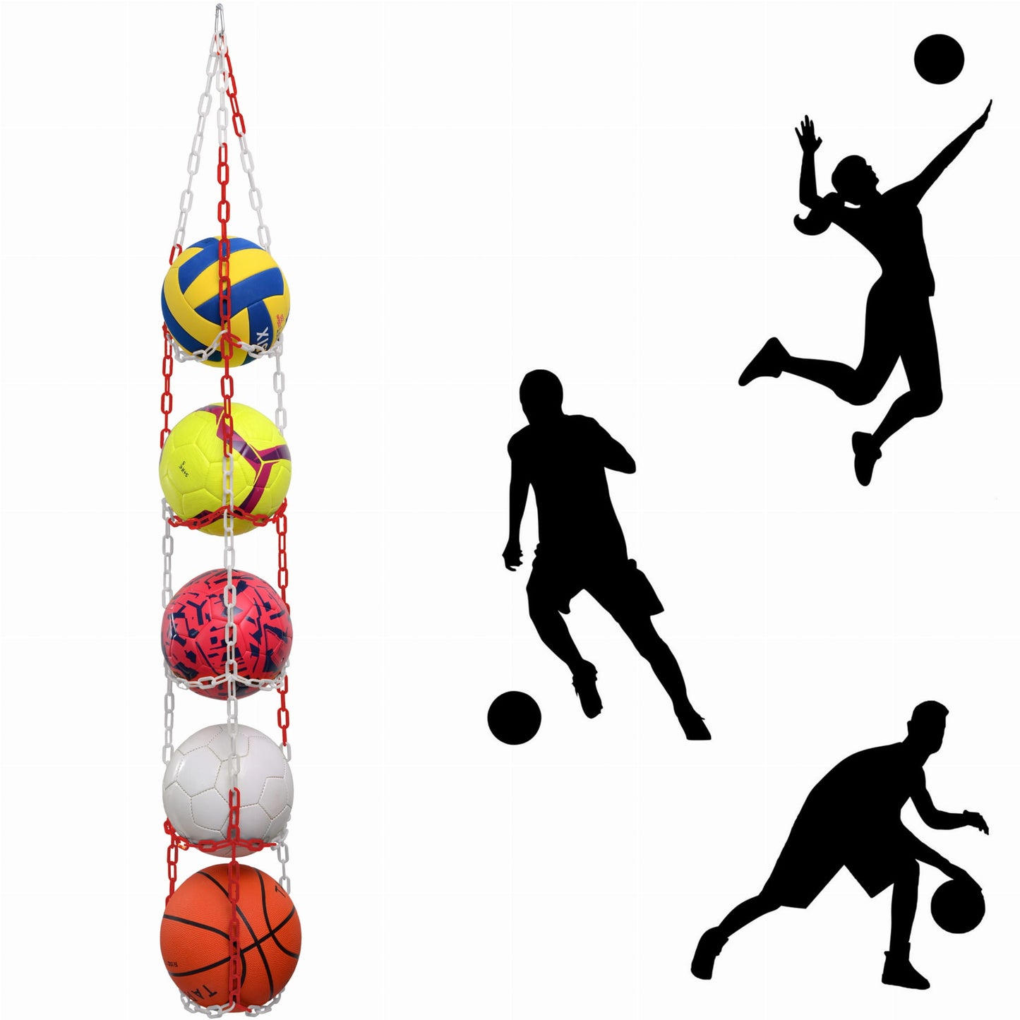 Ball hanger - RED/WHITE