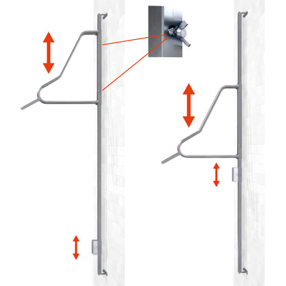 LIFT AXIS 60 - Wall mount for bicycle tires up to 60 mm 