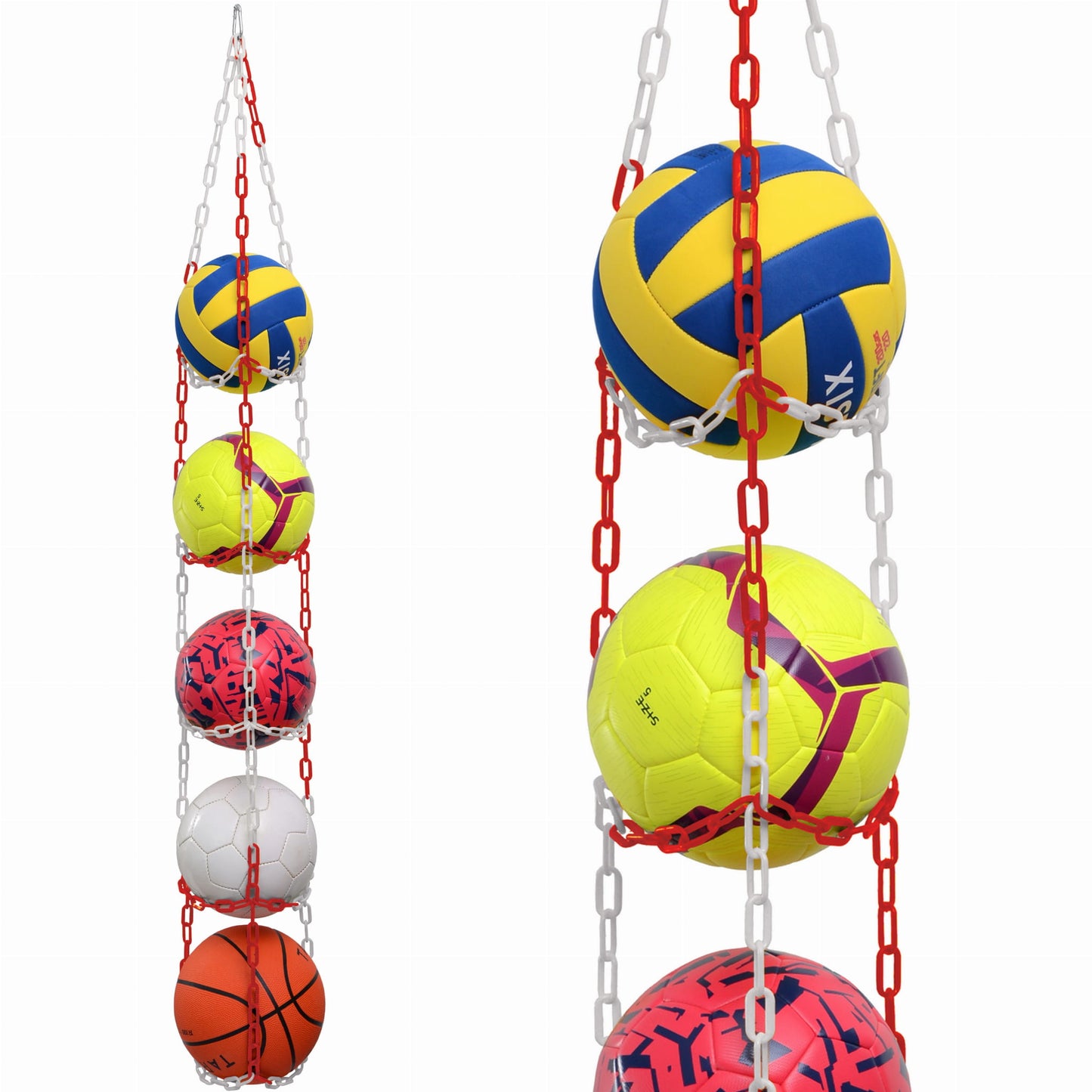 Ball hanger - RED/WHITE